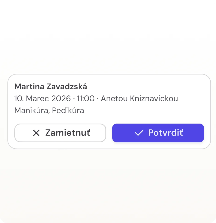 Reservation approval