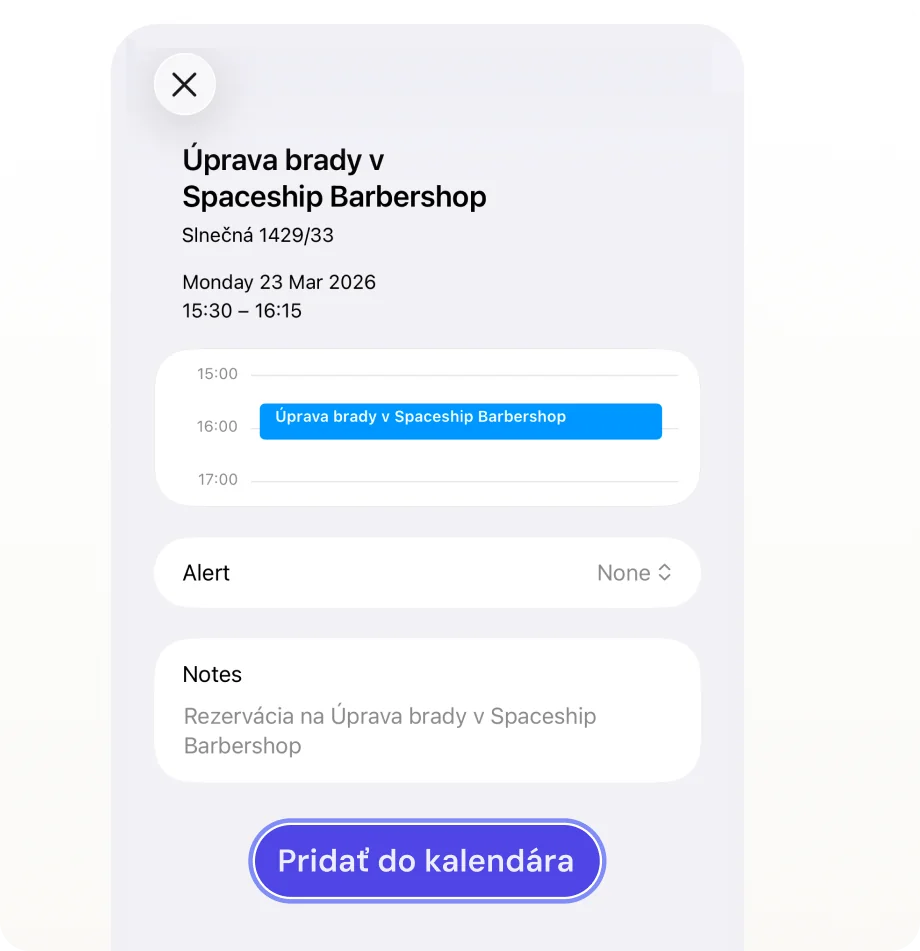 Add to client's calendar