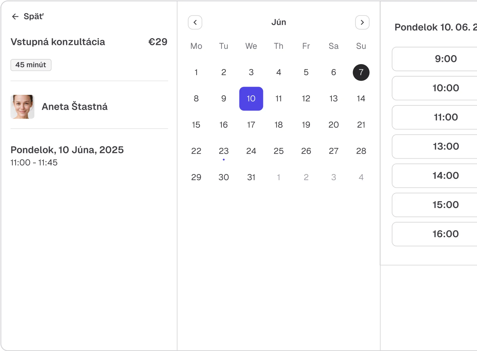 Online bookings in a discreet environment